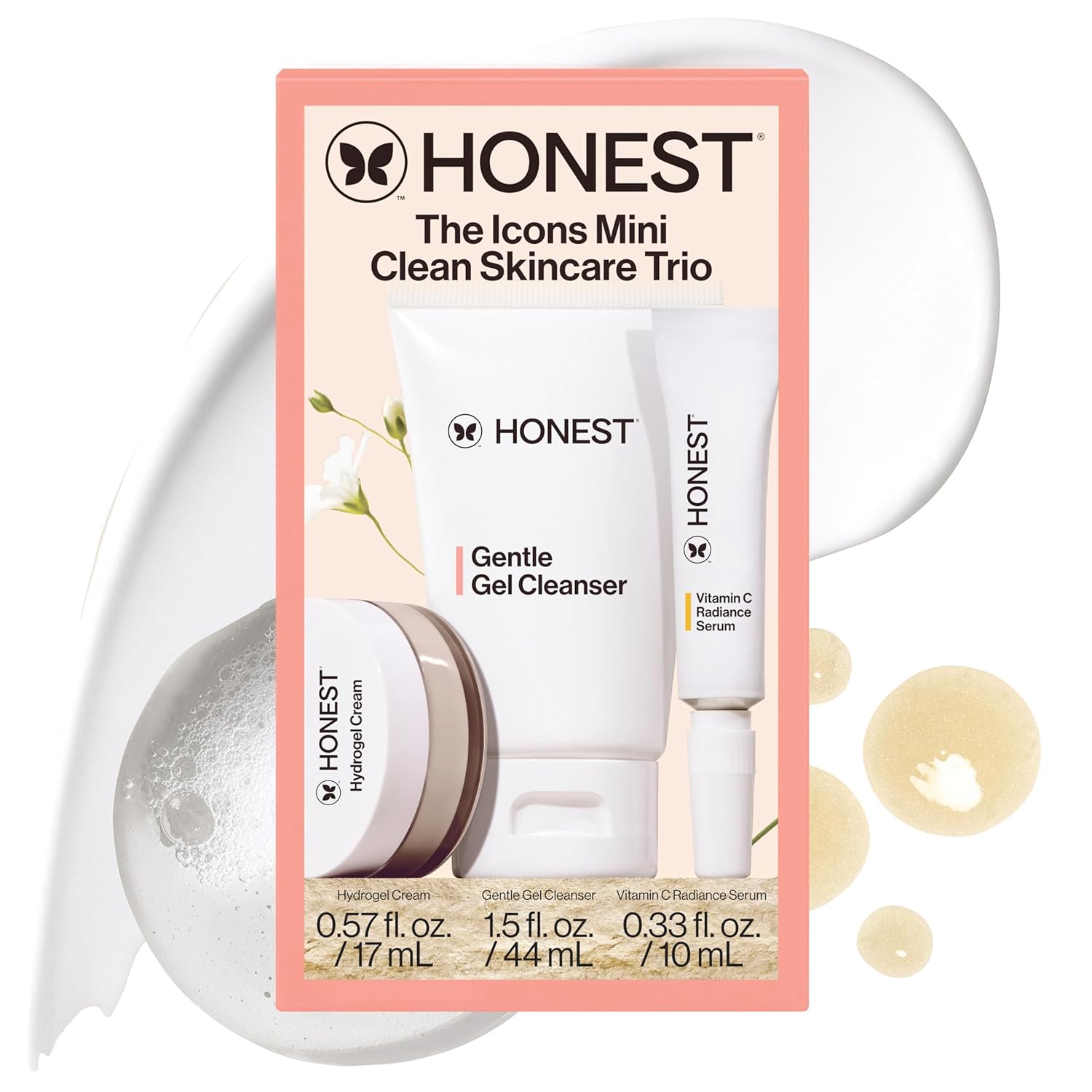 Honest Beauty Hydrogel Cream with Hyaluronic Acid, Jojoba, + Squalane | Oil Free, Lightweight, Moisturizing | EWG Verified, Vegan + Cruelty Free | 1.7 fl oz