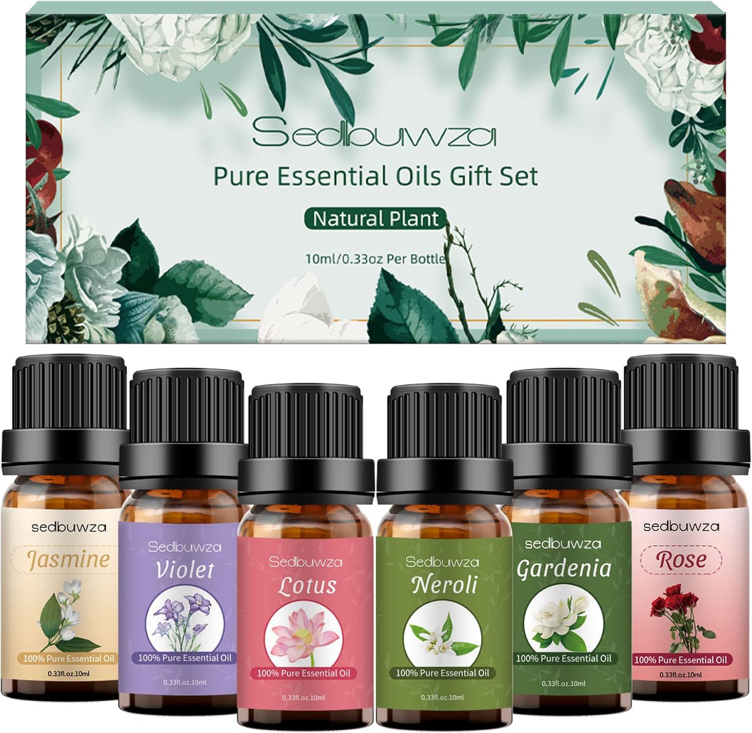 Sedbuwza Rose Essential Oil, 100% Pure Organic Rose Fragrance Oil for Diffuser, Humidifier, Soap, Candle, Perfume - 10ml