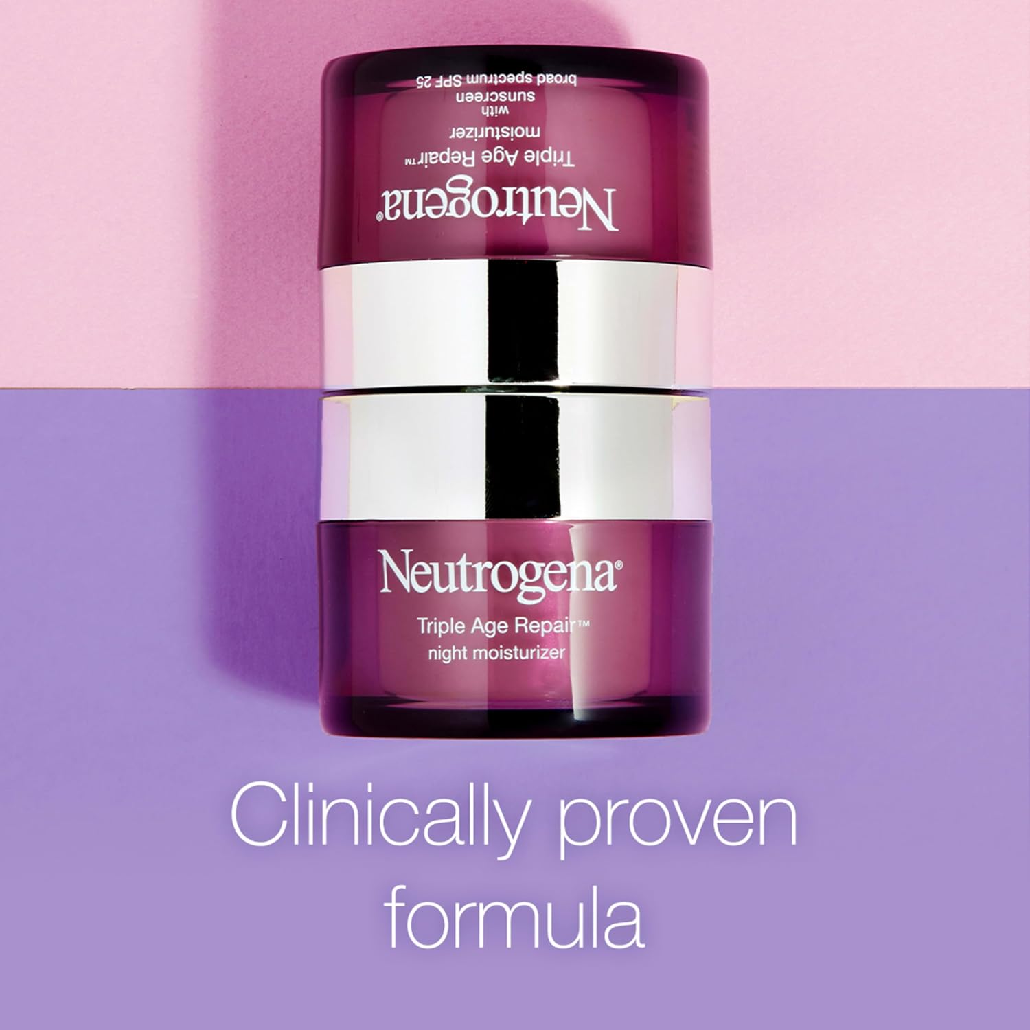 Neutrogena Triple Age Repair Night Cream, 1.7oz Jar, Anti-Aging Face Cream, Face Moisturizer For Women & Men, Hydrating Night Face Moisturizer for Even Skin Tone & Firming, Vitamin C