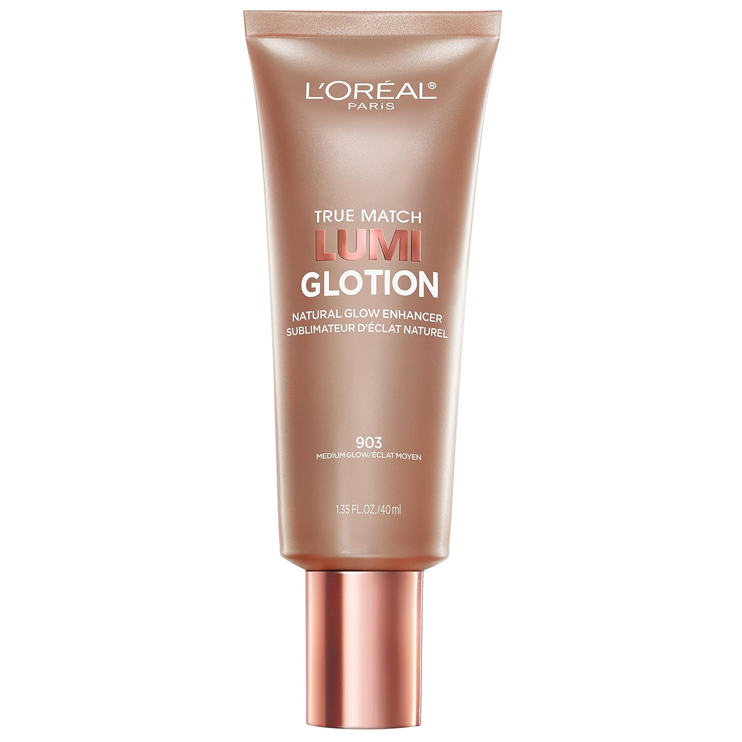 L'Oreal Paris Makeup True Match Lumi Glotion, Natural Glow Enhancer, Illuminator Highlighter, Bronzing Drops For a Sun-Kissed Glow, 904 Deep