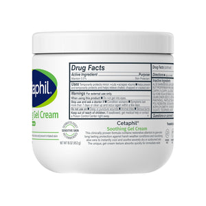 Cetaphil Soothing Gel-Cream with Aloe Instantly Soothes and Hydrates Sensitive Skin, Fragrance and Paraben Free, 16 oz