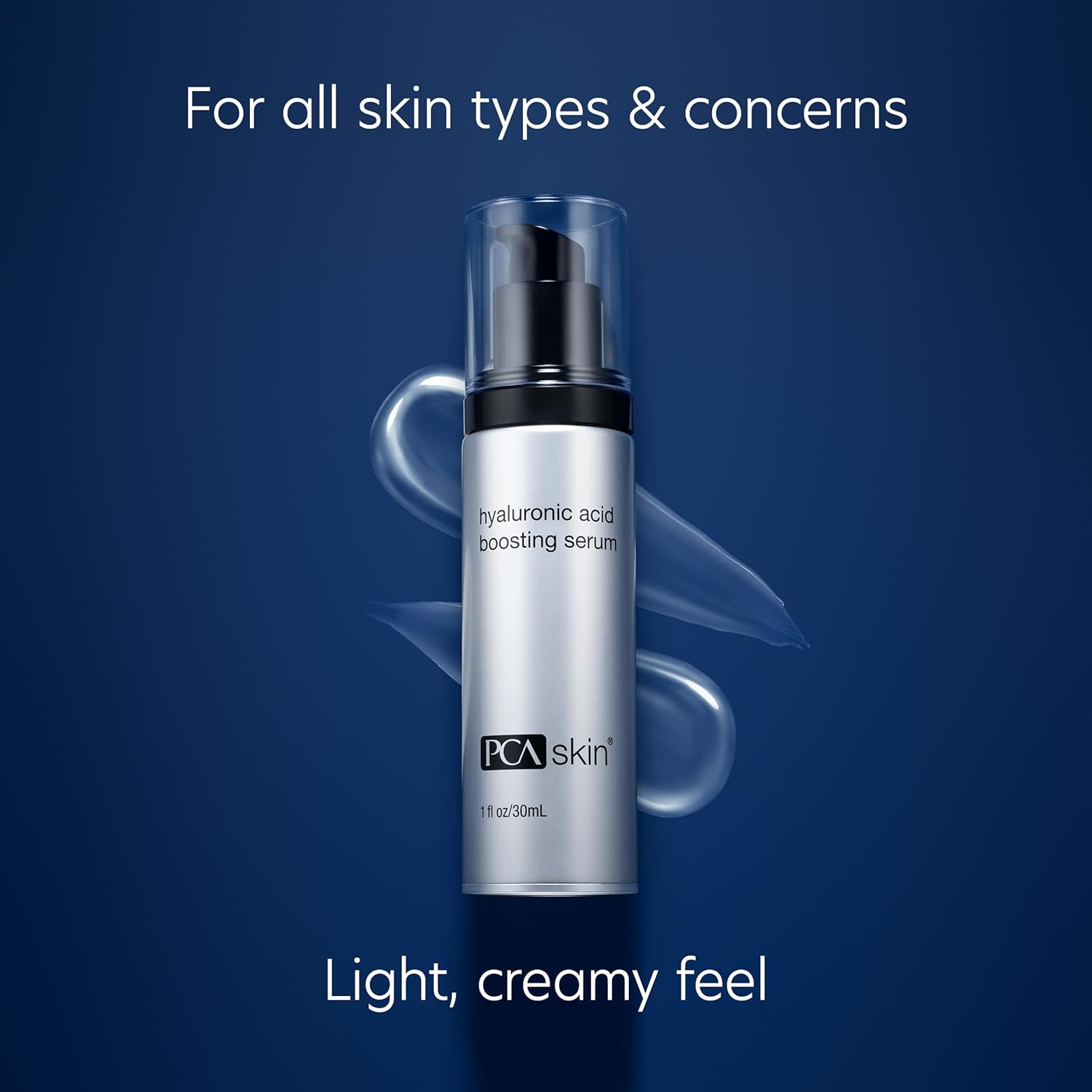 PCA SKIN Hyaluronic Acid Boosting Face Serum, Hyaluronic Acid Serum for Face Made with Niacinamide and Ceramides, Helps Reduce Fine Lines and Wrinkles and Delivers 24-Hour Moisturization, 1 oz Pump