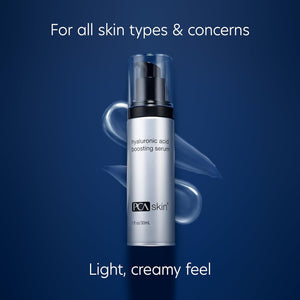 PCA SKIN Hyaluronic Acid Boosting Face Serum, Hyaluronic Acid Serum for Face Made with Niacinamide and Ceramides, Helps Reduce Fine Lines and Wrinkles and Delivers 24-Hour Moisturization, 1 oz Pump
