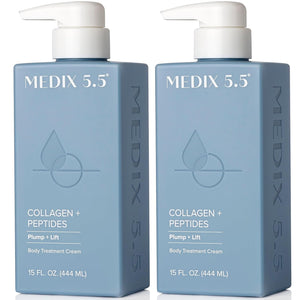 MEDIX 5.5 Collagen Cream Skin Care Face Lotion & Body Lotion For Dry Skin | Anti Aging Collagen Peptides Firming Cream Body Moisturizers Lifts, Firms, & Tightens For Younger Looking Skin, 15 Fl Oz
