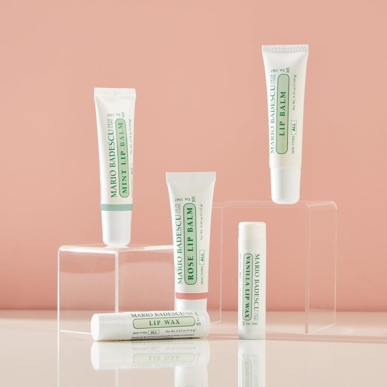 Mario Badescu Moisturizing Lip Balm for Dry Cracked Lips, Infused with Coconut Oil and Shea Butter, Ultra-Nourishing Lip Care Moisturizer for Soft, Smooth and Supple Lips