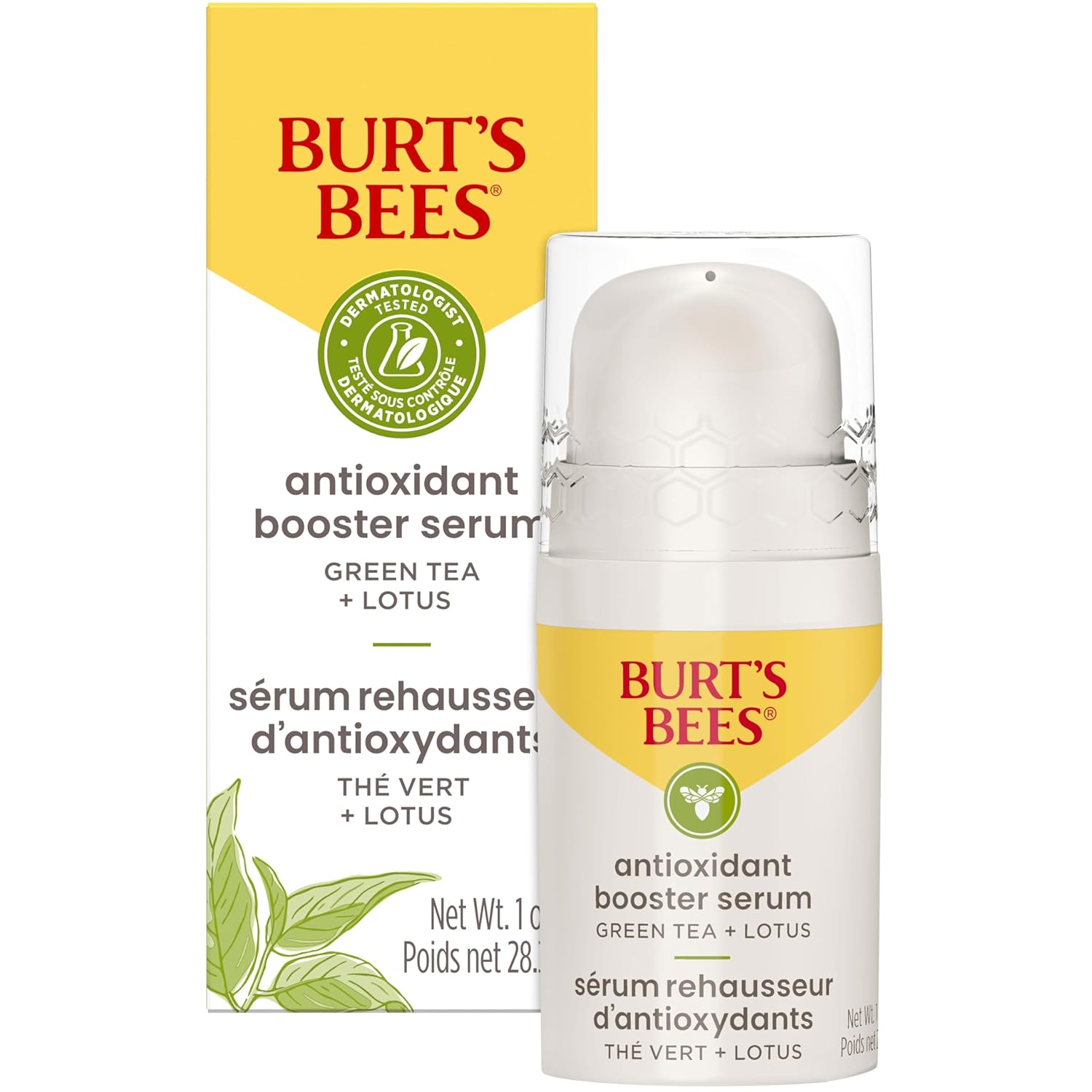 Burt's Bees Firming Collagen Face Serum, Natural Origin Retinol Alternative Improves Skin Texture & Supports Anti-Aging, with Bakuchiol, Lightweight - Firming Booster (1 oz)