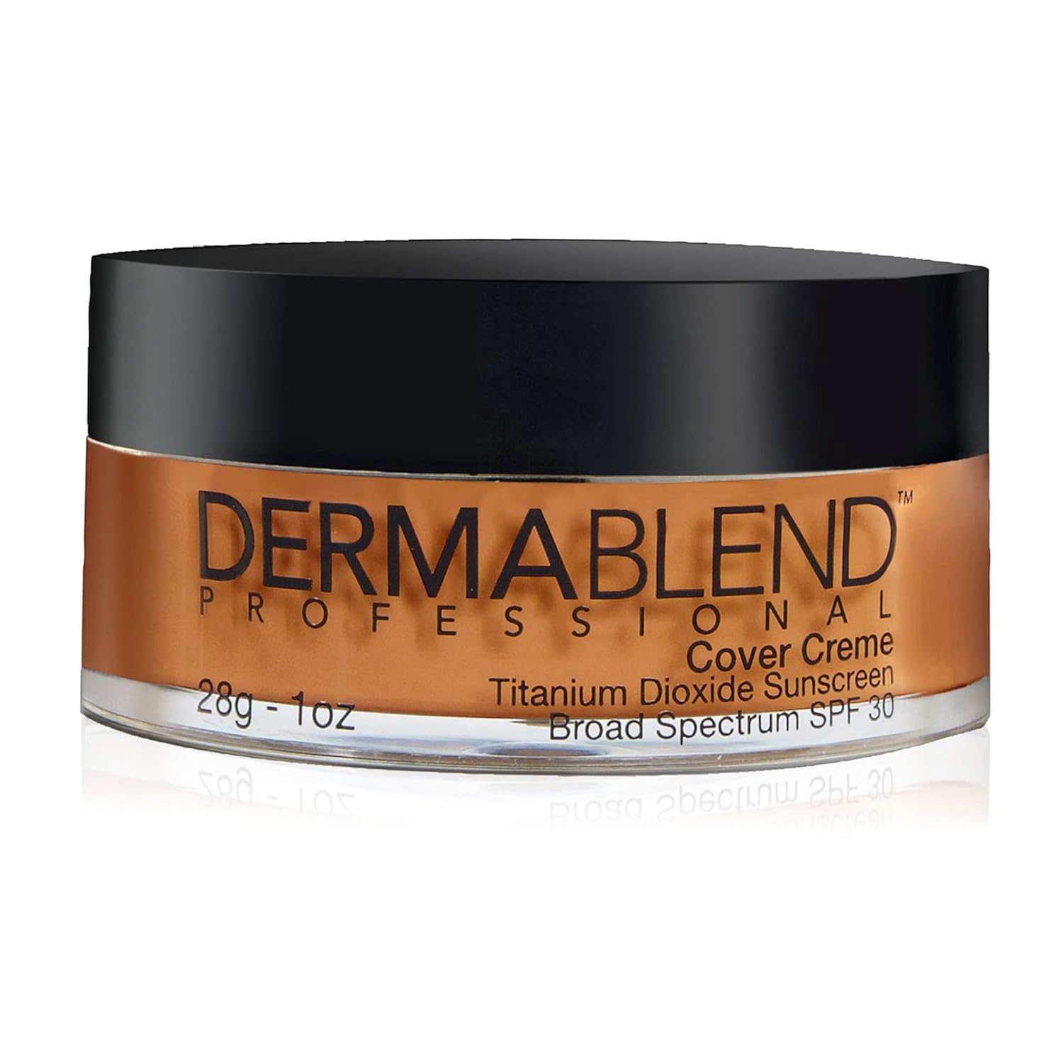Dermablend Cover Crème Full Coverage Foundation Makeup, Hydrating Cream Concealer for Dark Circles and Blemishes, Maximum Coverage with Mineral Sunscreen SPF 30, 1 OZ