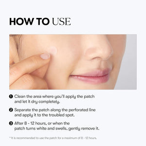 VT COSMETICS Pro CICA Centella Spot Patch, Hydrocolloid Invisible Thin Clear Spot Cover for Blemish & Sensitive Skin, Calming Care, Waterproof, 2 Sizes, Korean Skincare (66 Count)