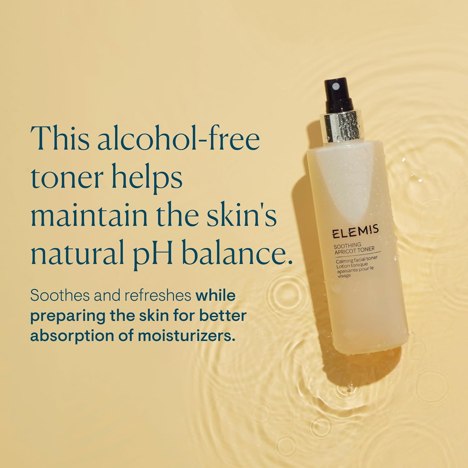 ELEMIS Soothing Apricot Toner, Alcohol-Free Calming Facial Treatment Hydrates, Refreshes, and Balances Skin for a Fresh, Radiant Complexion, Color, 200 ml, 6.7 Fl Oz