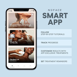 NuFACE TRINITY+ Microcurrent Facial Device Kit - FDA Cleared Face Sculpting & Neck Tightening Device to Contour Cheeks & Brows + Microcurrent Gel Activator & Silk Creme - Sandy Rose
