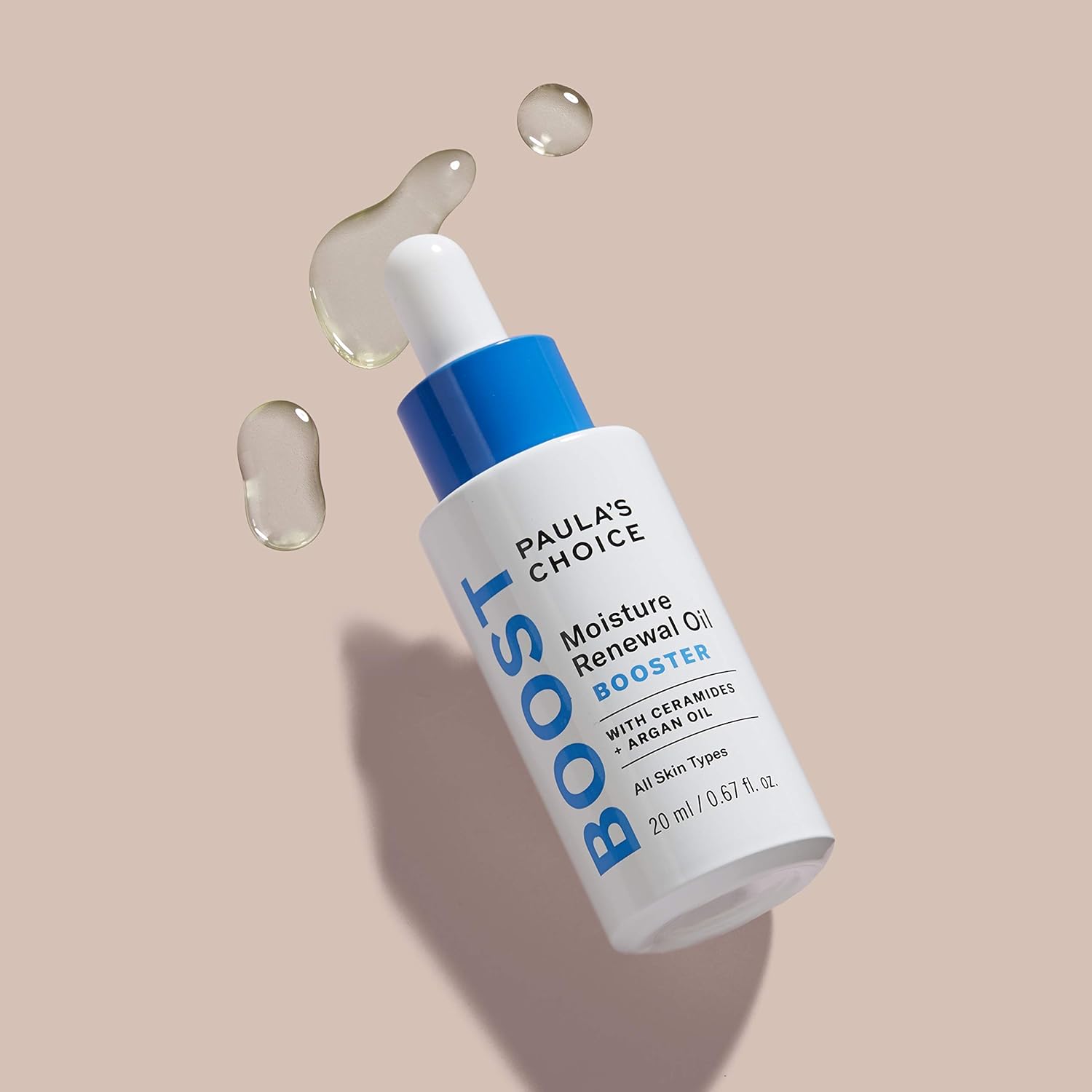 Paula's Choice BOOST Moisture Renewal Oil Booster, Ceramides & Argan Oil Serum for Redness Relief, Dry Skin, 0.67 Ounce