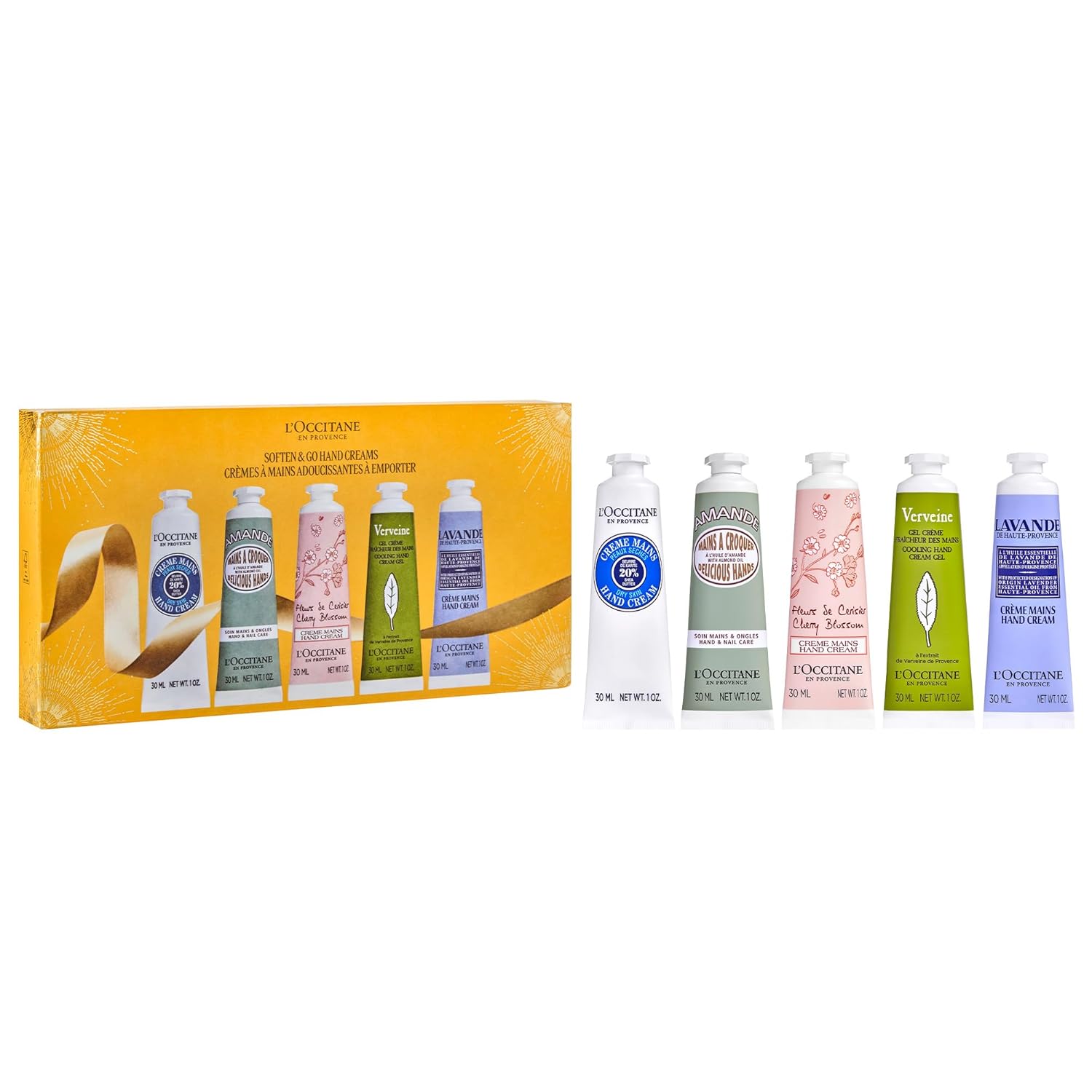 L'OCCITANE Nourishing & Protective Classic Hand Cream Holiday Sets: Gift the Best Moisturizing Hand Creams Including Almond, Shea Butter, Lavender, Limited Edition Citrus Scents & More