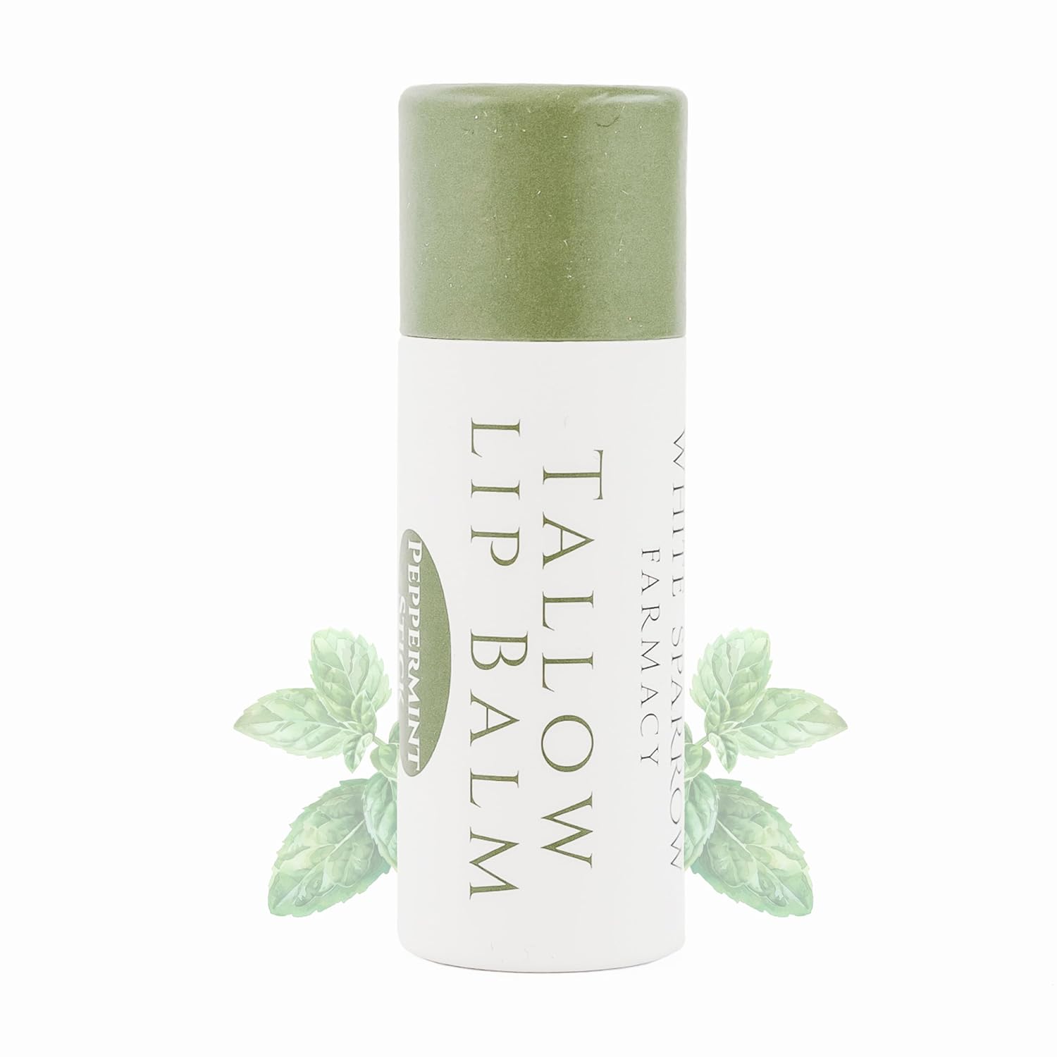 Organic Tallow Lip Balm (Citrus Bouquet) from 100% Grass Fed Cows. Super hydrating with Tallow, Olive Oil, Honey, and Beeswax. Sustainable Cardboard Tubes & Hand Filled. Jumbo Size 0.5 oz.
