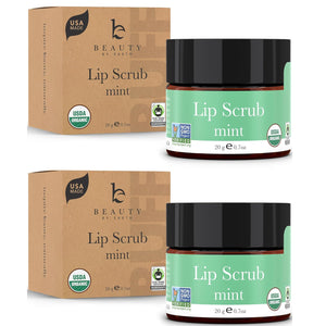 USDA Organic Lip Scrub Berry - USA Made with Natural Ingredients, Lips Exfoliator, Moisturizing Scrub for Dry Lips, Lip Sugar Scrubber Exfoliator for Smooth Lips, Small Beauty Gifts
