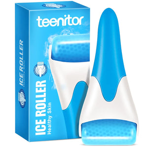 Teenitor Mint Green Ice Roller, Cold Face Roller, Ice Roller for Face & Eye Puffiness Relief, Ice Face Roller Skin Care Beauty Tools