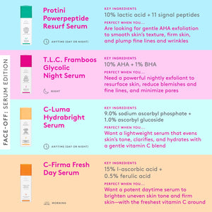 Drunk Elephant Protini Powerpeptide Resurf Serum - 30 ml/1 fl oz - Exfoliating Lactic Acid AHA Serum - Clean Clinical Skincare - Cruelty-Free - Free of Essential Oils, Silicones, and Fragrance