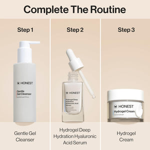Honest Beauty Hydrogel Cream with Hyaluronic Acid, Jojoba, + Squalane | Oil Free, Lightweight, Moisturizing | EWG Verified, Vegan + Cruelty Free | 1.7 fl oz