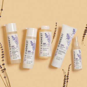 The Honest Company Silicone-Free Conditioner & 2-in-1 Cleansing Shampoo + Body Wash Duo | Gentle for Baby | Naturally Derived | Lavender Calm, 20 fl oz