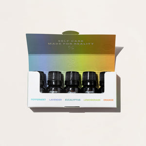 Cliganic Organic Essential Oils Set (Top 5 - The Classics) - 100% Pure Natural - Aromatherapy, Candle Making - Peppermint, Lavender, Eucalyptus, Lemongrass & Orange (Packaging May Vary)