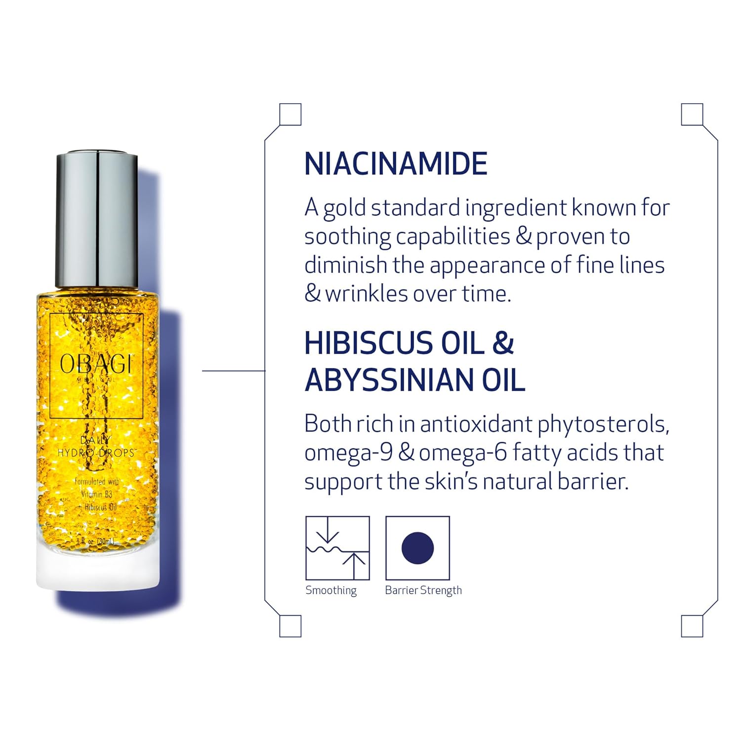 Obagi Daily Hydro-Drops Facial Serum – Hydrates & Helps Soften the Appearance of Fine Lines & Wrinkles