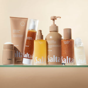 Saltair Body Wash, Santal Bloom 2-Pack. Moisturizing Body Cleanser with Monoi Oil and Cupuacu Butter. Luxury Shower Gel for Women. Vegan, Cruelty-Free Paraben Free. 2x 17oz Pump Bottles