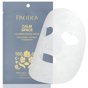 Pacifica Sheet Face Mask - Glow Baby Brightening Facial Mask w/Vitamin C, Aloe & Kelp – Cooling Mask for Dark Spots & Fine Lines - Clean Beauty Vegan & Cruelty-Free Dermatologist Tested
