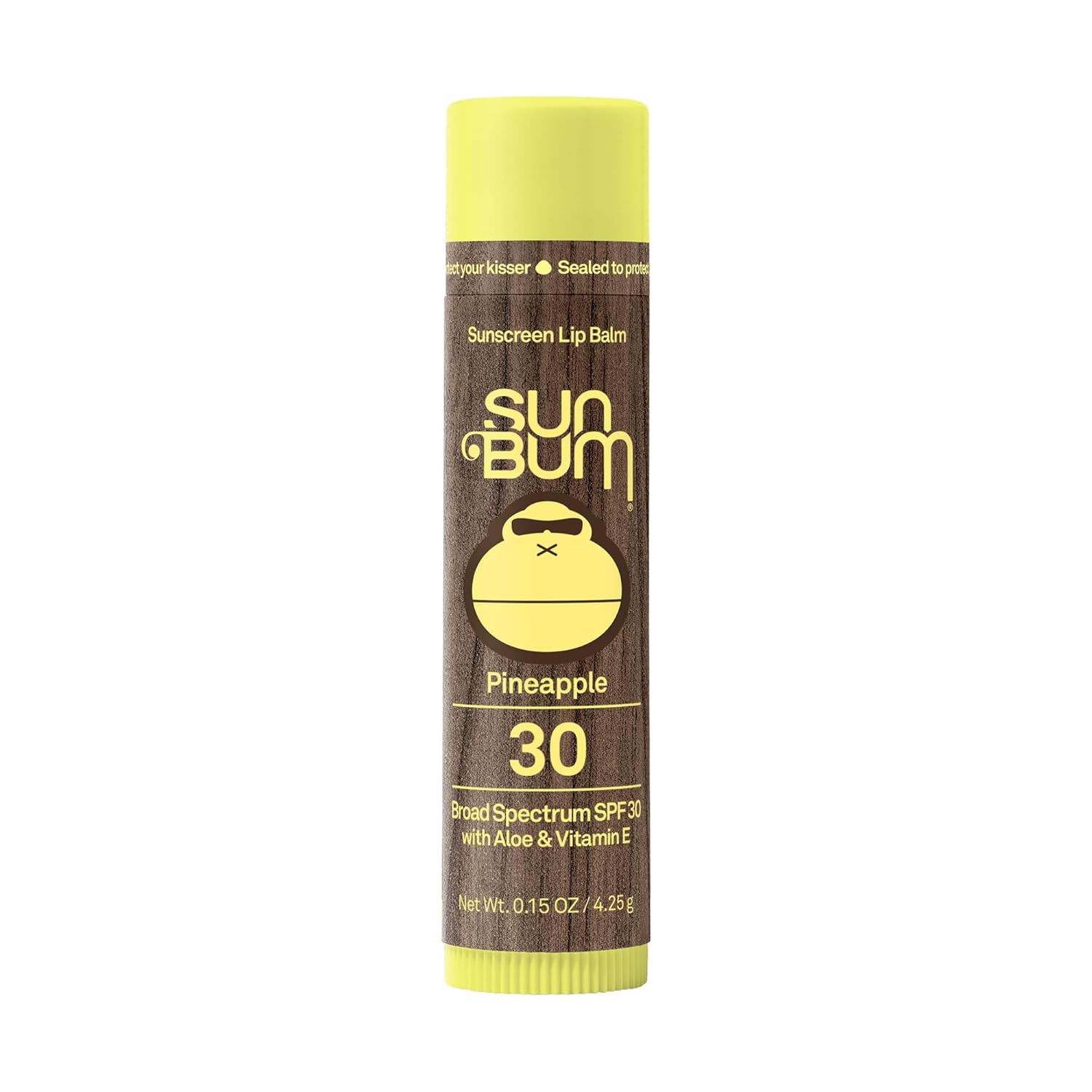 Sun Bum SPF 30 Sunscreen Watermelon Lip Balm - Moisturizing Aloe Vera and Vitamin E - Vegan and Cruelty Free - Broad Spectrum UVA/UVB Lip Protection - 0.15 oz Stick