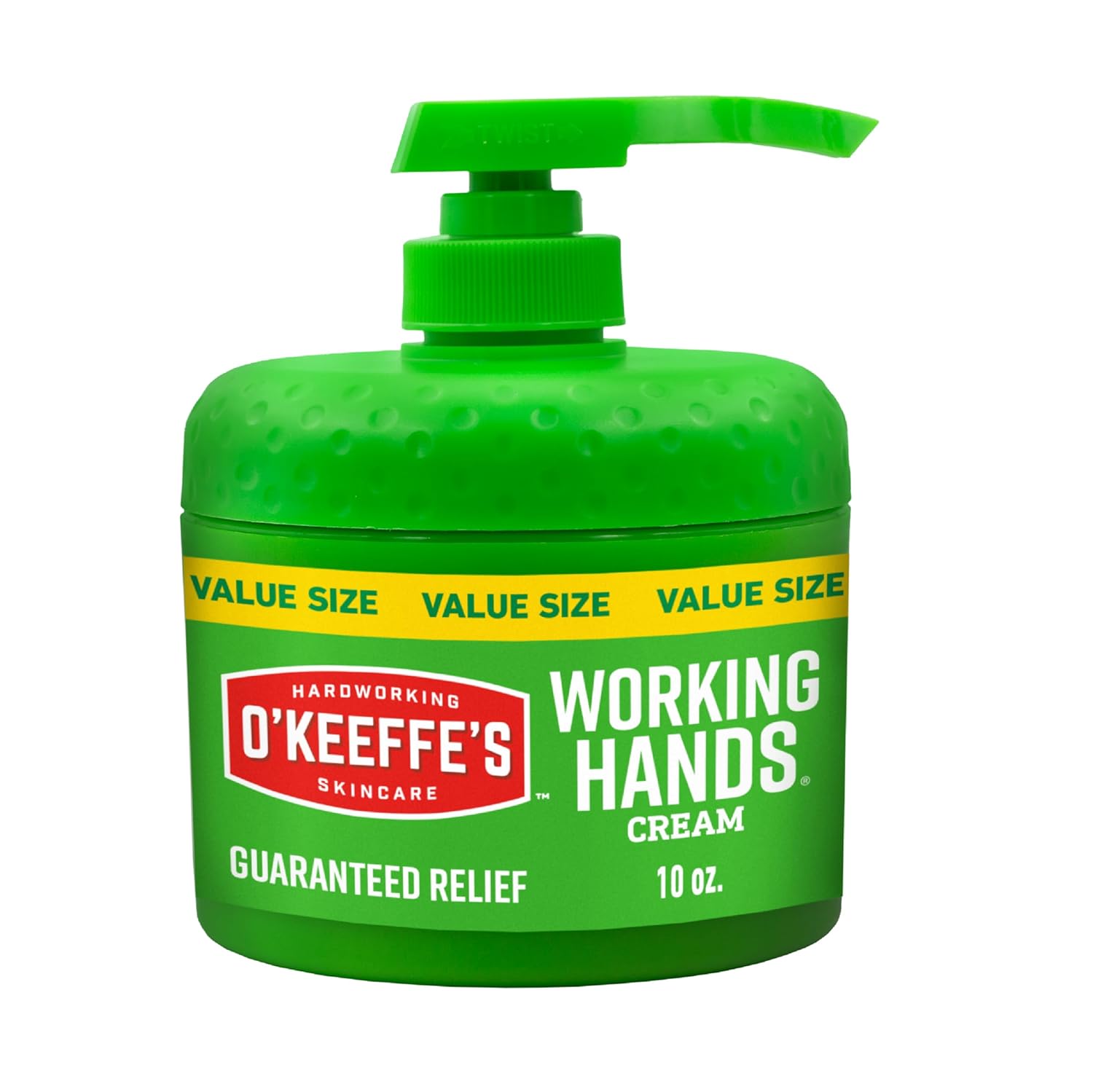 O'Keeffe's Working Hands Hand Cream for Extreme Dryness - 6.8 oz Value Size Jar (2 Pack) - Repairing Skincare for Cracked, Dry Hands