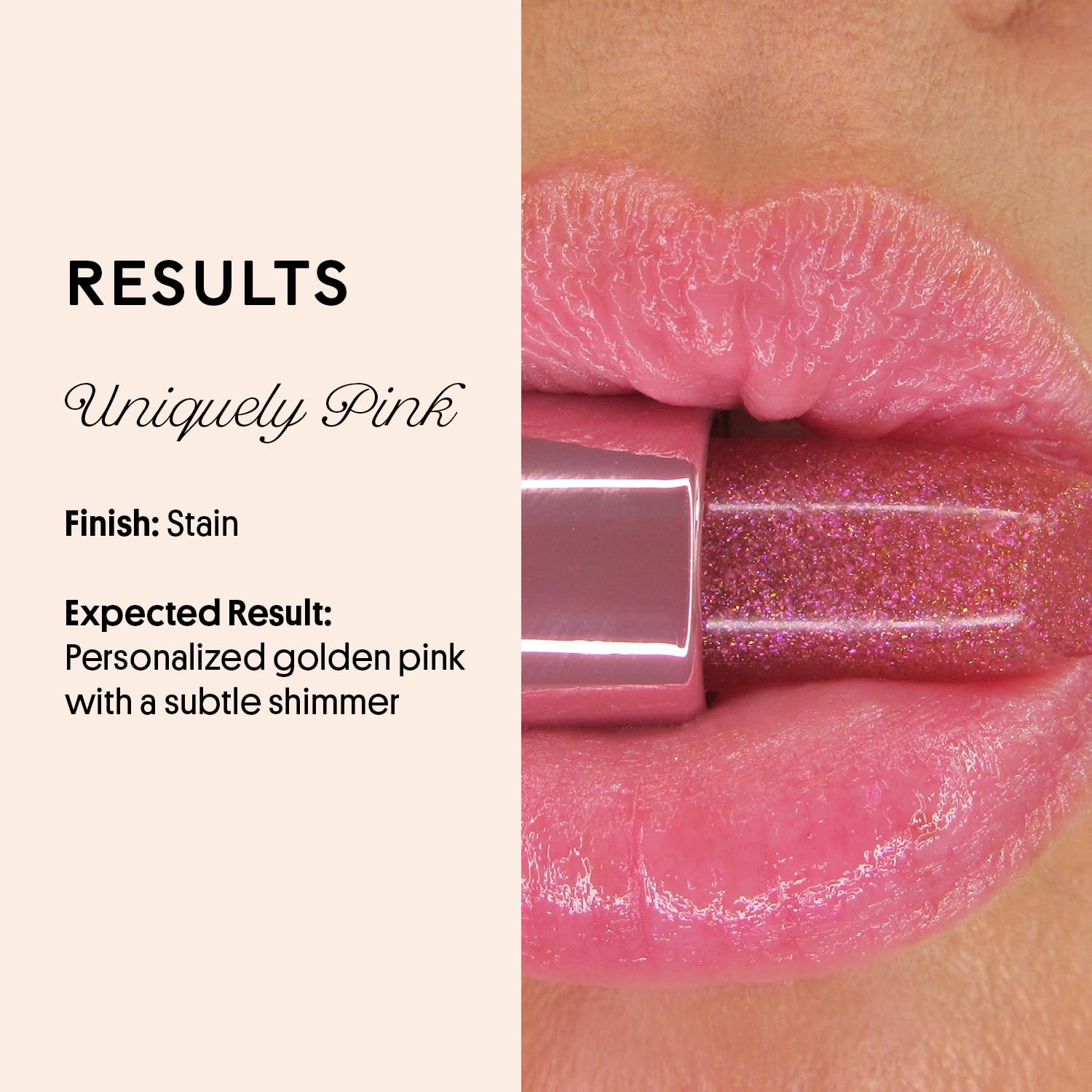 Winky Lux Glimmer Balm, pH Lip Balm, Color Changing Lipstick & Tinted Lip Balm, Hydrate & Plump with Buildable Pink Finish, Pink Opal