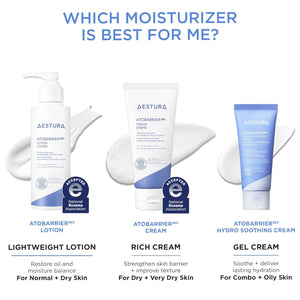 AESTURA ATOBARRIER365 Lightweight Korean Face Moisturizer with Ceramides | Strengthens Barrier, Fast-Absorbing Hydration, Suitable for Dry, Normal & Sensitive Skin, 150ML / 5.07 fl. Oz.