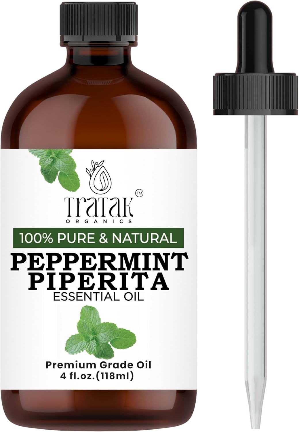 Rosemary Essential Oil 4 Fl Oz - 100% Pure and Natural Oil with Premium Dropper - Premium Therapeutic Grade Essential Oil for Hair Care, Hair Oiling, Scalp Massage and Aromatherapy