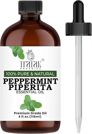 Rosemary Essential Oil 4 Fl Oz - 100% Pure and Natural Oil with Premium Dropper - Premium Therapeutic Grade Essential Oil for Hair Care, Hair Oiling, Scalp Massage and Aromatherapy