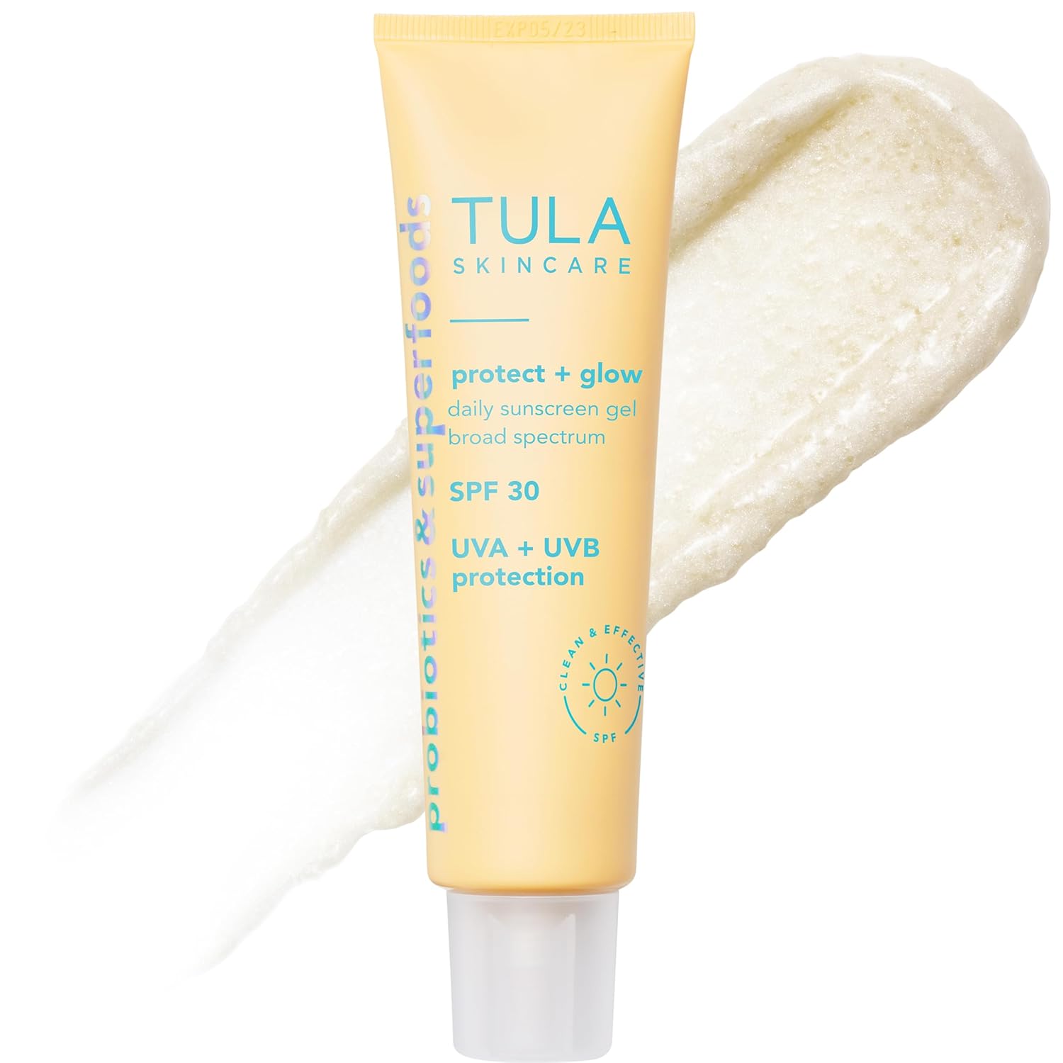 TULA Skin Care Protect + Glow Daily Sunscreen Stick Gel Broad Spectrum SPF 30 - Skincare-First, Non-Greasy, Non-Comedogenic & Reef-Safe with Pollution & Blue Light Protection, Supersize, 3.38 oz