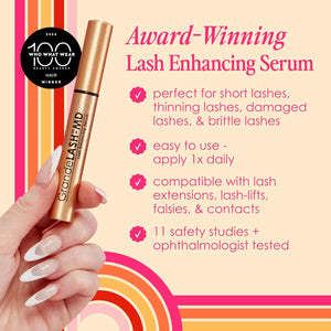 Grande Cosmetics GrandeLASH-MD Lash Enhancing Serum - Peptide & Vitamin Infused Formula for Longer, Thicker, Fuller Looking Lashes - Ophthalmologist Tested, Cruelty-Free