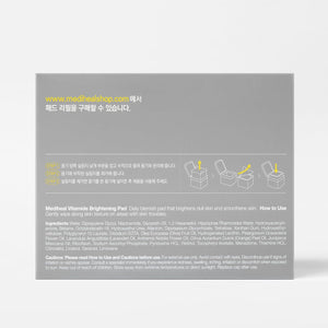 MEDIHEAL Vitamide Brightening Pad - Vegan Face Hypoallergenic Pads with Niacinamide, Sea Buckthorn - Radiance Boosting Pads for Clear, Illuminating Skin 100 Pads