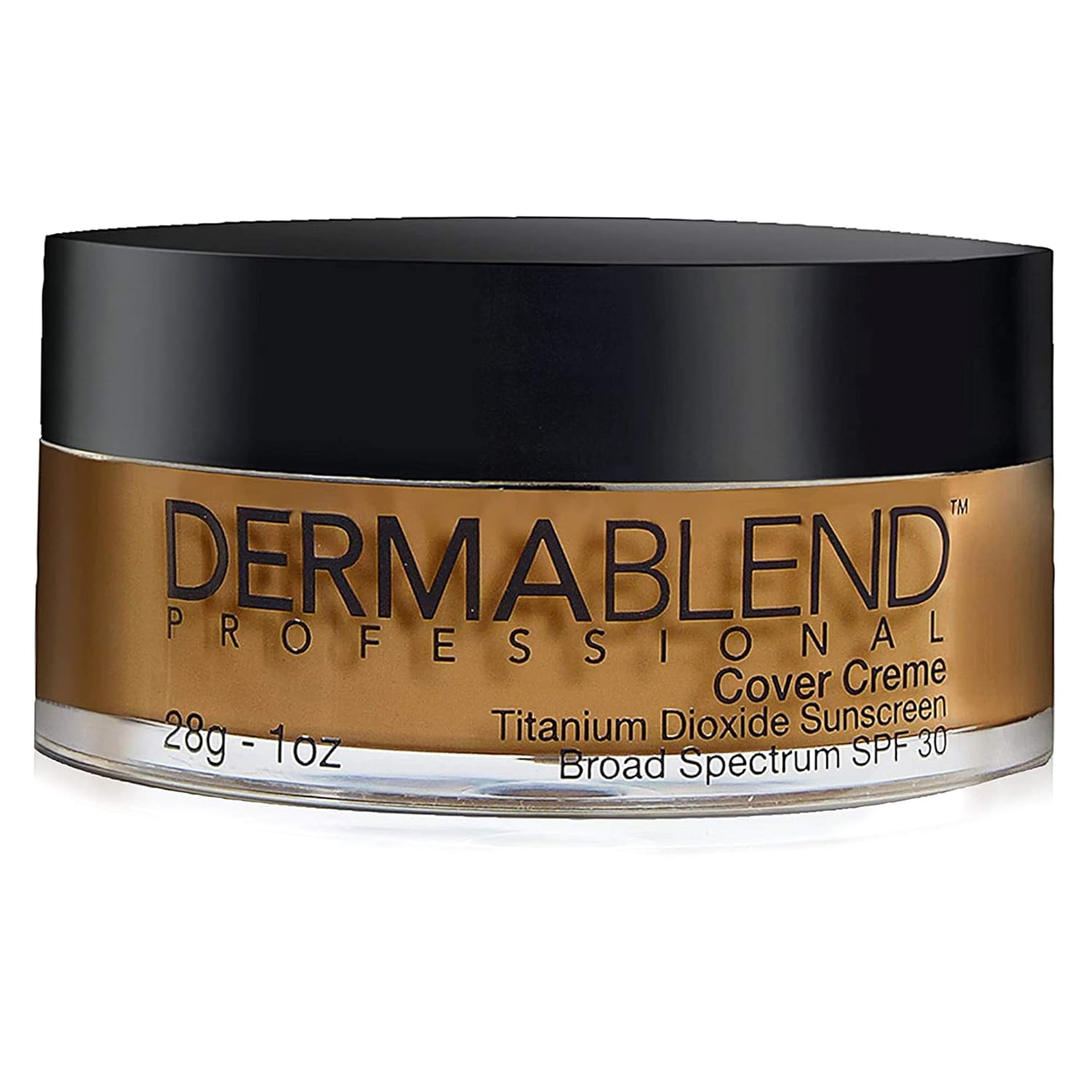 Dermablend Cover Crème Full Coverage Foundation Makeup, Hydrating Cream Concealer for Dark Circles and Blemishes, Maximum Coverage with Mineral Sunscreen SPF 30, 1 OZ