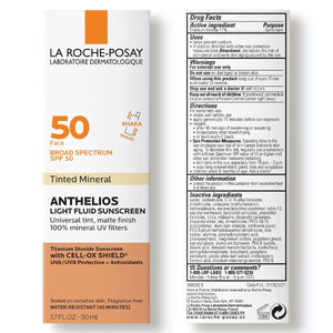 La Roche-Posay Anthelios Tinted Sunscreen SPF 40+, Broad Spectrum SPF + Antioxidants, Titanium Dioxide & Zinc Oxide Sunscreen, 4 Flexible Shades With No White Cast, Oil Free & Oxybenzone Free