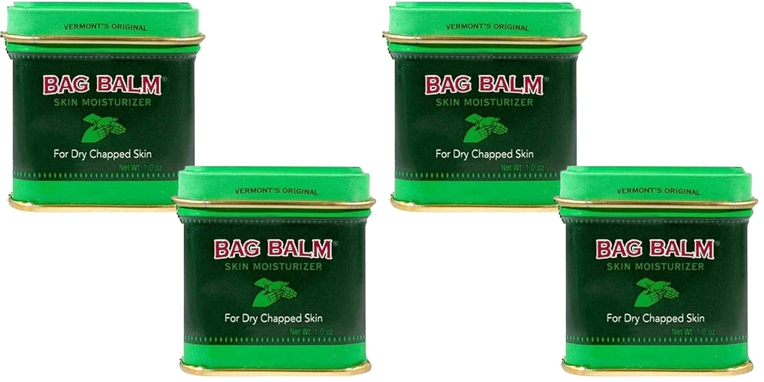 Bag Balm Vermont's Original Hand Moisturizer, Hand Balm for Dry Skin, Cracked Hands, Heels & Dry Hands Treatment, For Dogs and More Ointment, Lotion - 8oz Tin, 3 Pack