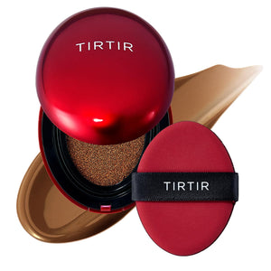 TIRTIR Mask Fit Red Cushion Foundation | Full coverage, Weightless, Skin fit, Satin Glow Finish, Korean Makeup Cushion Foundation (#23N Sand, 0.63 Fl Oz)