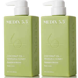 Medix 5.5 Retinol Body Lotion Skincare Moisturizer | Anti Aging Retinol Body Cream | Skin Care Tightening Lotion For Women & Men Helps Diminish Look Of Crepey Skin, Wrinkles, & Fine Lines, 2-Pack