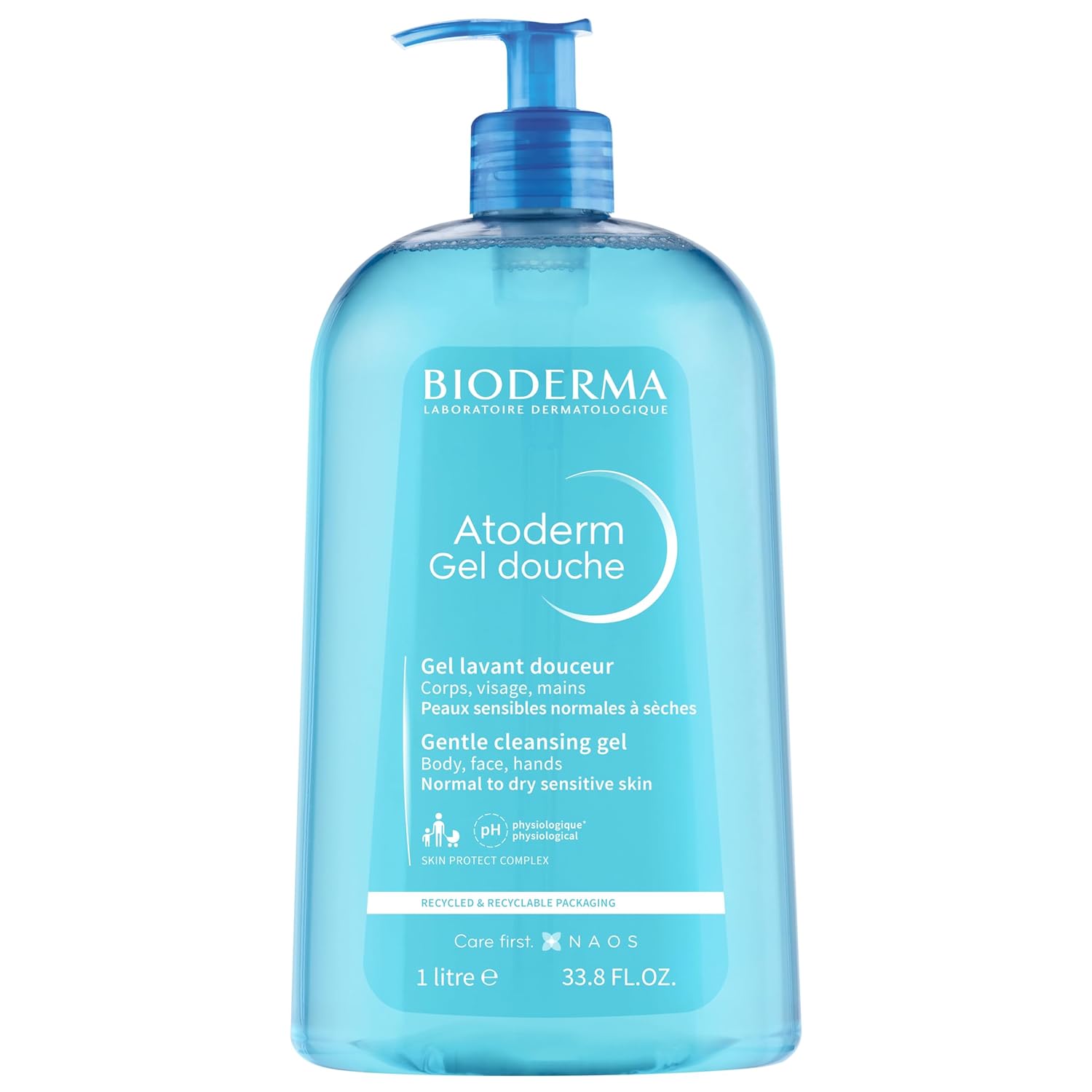 Bioderma - Atoderm - Hydrating Shower Gel - Moisturizing Face and Body Cleanser - Body Wash for Normal to Dry Sensitive Skin