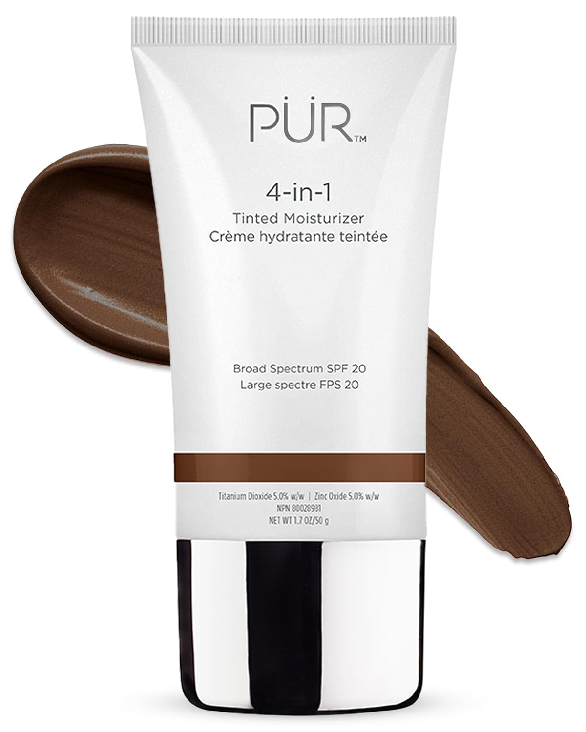 4-in-1 Tinted Moisturizer With SPF 20 - Hydrating Face Moisturizer, Primer, & Foundation With Shea Butter, Aloe Vera & Vitamin B3 - Vegan Friendly - Free of Paraben, Gluten & BPA