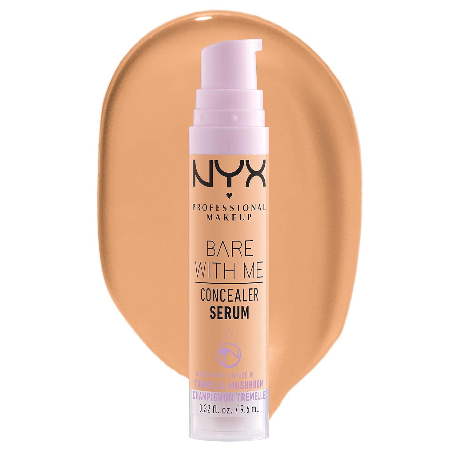 NYX PROFESSIONAL MAKEUP Bare With Me Concealer Serum, Concealer Makeup For Up To 24Hr Hydration - Beige