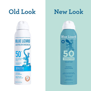 BLUE LIZARD Mineral Sunscreen Sensitive SPF 50+ Spray, 5 Ounce