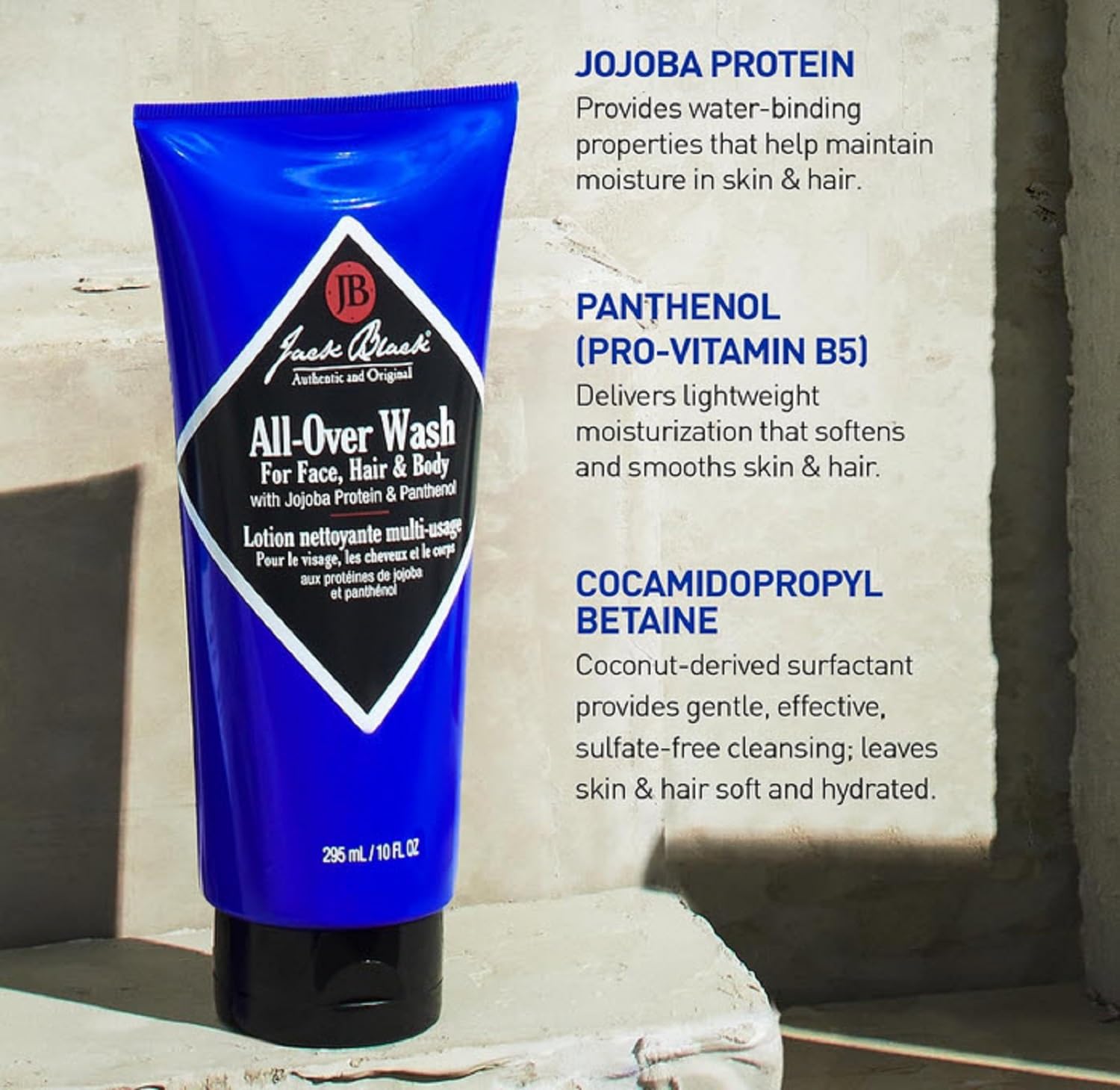 Jack Black Body & Hair Cleanser – Mens Body Wash, Mens Shampoo, Skin Care, Hair Care, Body Wash Men, Sulfate–Free