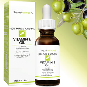 Vitamin E Oil – 100% Pure & Natural, 42,900 IU – Skin-Nourishing Moisture for Dry Skin