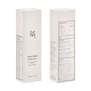 Beauty of Joseon Daily Relief Sunscreen for face Sun moisturizing with Broad Spectrum SPF 40 Korean sunscreen skincare 50ml, 1.69 fl.oz