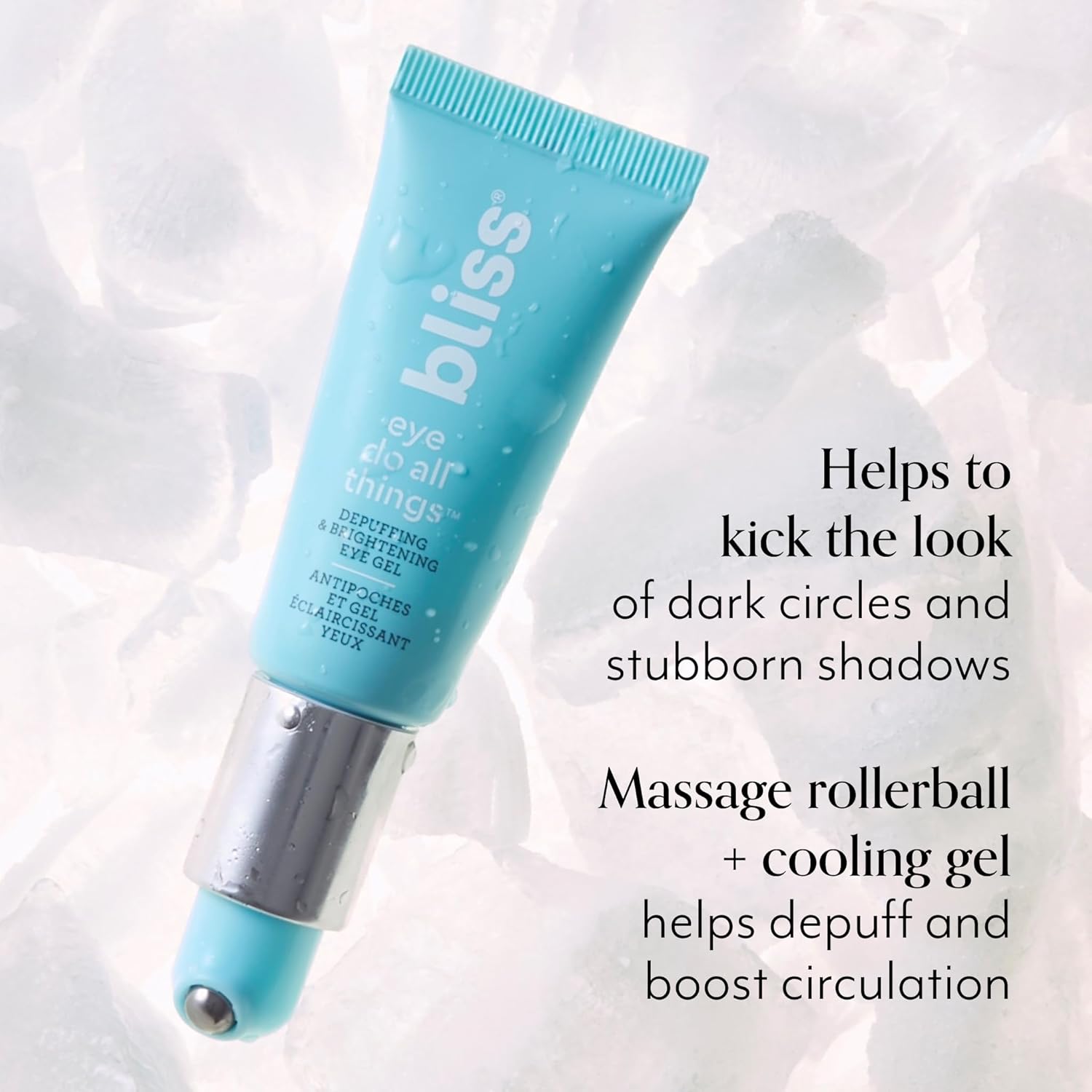 Bliss Caffeine + Peptides Eye Do All Things Eye Gel – Depuffs, Brightens & Hydrates – Cooling Anti-Aging Under Eye Treatment – 0.7 fl oz