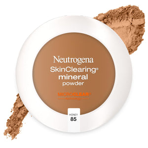 Neutrogena SkinClearing Mineral Acne-Concealing Pressed Powder Compact, Shine-Free & Oil-Absorbing Makeup with Salicylic Acid to Cover, Treat & Prevent Breakouts, Natural Beige 60,.38 oz (Pack of 2)