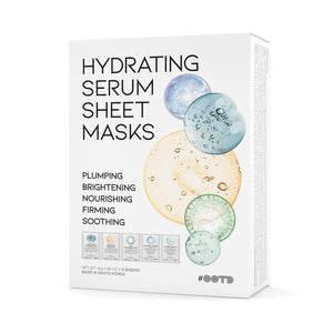 Hydrating Soothing Sheet Masks Gift Set for Skincare, Korean Vegan Sheet Mask for Dry, Sensitive Skin, Calming, Smoothing, Brightening, Collagen, Ceramide, Cica, Hyaluronic Acid 30EA